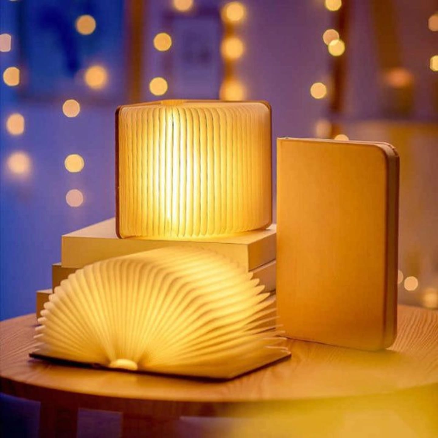 Kitap Lambası – Kitap Severler ve Ev Dekorasyonu İçin Katlanabilir Ahşap LED Lamba